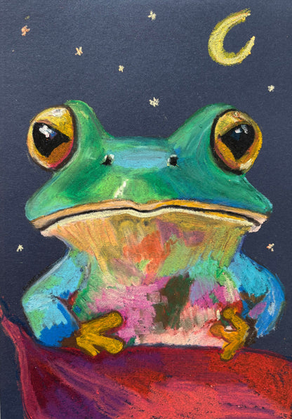 Moonlit frog
